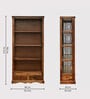 Hilton Sheesham Wood Bookshelf In Brown Finish