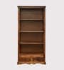 Hilton Sheesham Wood Bookshelf In Brown Finish