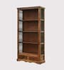 Hilton Sheesham Wood Bookshelf In Brown Finish