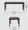 Hilton Sheesham Wood 6 Seater Dining Table In Brown Finish