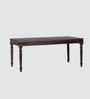 Hilton Sheesham Wood 6 Seater Dining Table In Brown Finish