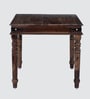 Hilton Wooden 4 Seater Dining Table Set Sheesham Wood In Brown