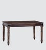 Hilton Wooden 4 Seater Dining Table Set Sheesham Wood In Brown