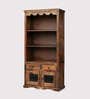 Hilton Crockery Unit In Brown Finish