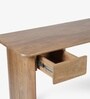 Himari Solid Wood Writing Table In Natural Finish
