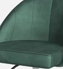 Hindmen Velvet Guest Chair In Green Colour