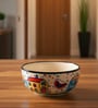 Joyful Village Ceramic Bowl Set of 2(750ml Each)