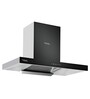 Hindware 90 cm 1200 m/HR Auto-Clean Angular Kitchen Chimney (C100161, Filterless Technology, Touch Control, Black and Inox)