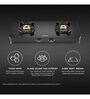 Hindware ALVERIO 2 Brass Burners Gas Stove With Glass Top, 8mm Toughened Glass (Black, Manual Ignition)