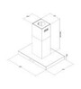 Hindware Cravia 90 1280 m /hr Island Chimney with Remote Control (Stainless Steel) Hindware Cravia 90 1280 m /hr Island Chimney with Remote Control (Stainless Steel)