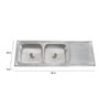 Hindware Enrico Stainless Steel Kitchen Sink (Model No: Enricom45X20X8)