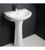 Hindware Mario White Ceramic Full Pedestal Wash Basin 10087