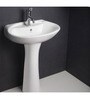Hindware Michelangelo White Ceramic Full Pedestal Wash Basin 10040