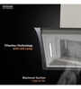 Hindware Nadia 90 cm 1350 m /hr Filterless Auto-Clean Kitchen Chimney With Motion Sensor (Curved Glass, Inox)