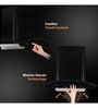 Hindware Oasis 60 Cm Wall Mounted Chimney For Kitchen, 1200 M3/Hr With Free Installation Kit (Filter-less, Touch Control) (Black)