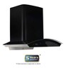 Hindware Oasis 60 Cm Wall Mounted Chimney For Kitchen, 1200 M3/Hr With Free Installation Kit (Filter-less, Touch Control) (Black)