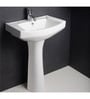 Hindware Viking White Ceramic Full Pedestal Wash Basin 10008