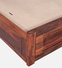 Hirm Sheesham Wood King Size Bed In Honey Oak Finish With Box Storage