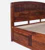 Hirm Sheesham Wood King Size Bed In Honey Oak Finish With Box Storage