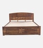 Hirm Sheesham Wood King Size Bed In Provincial Teak Finish With Box Storage