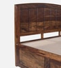 Hirm Sheesham Wood King Size Bed In Provincial Teak Finish With Box Storage