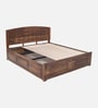 Hirm Sheesham Wood King Size Bed In Provincial Teak Finish With Box Storage