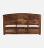 Hirm Sheesham Wood King Size Bed In Provincial Teak Finish With Box Storage