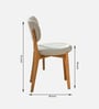 Hiro Marble Top 6 Seater Dining Set In Natural Finish