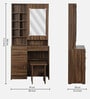Hisoka Dressing Unit with Seating in Brown Oak Finish
