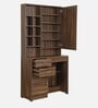 Hisoka Dressing Unit with Seating in Brown Oak Finish