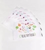 Hitech Enterprises Healthy Food Multicolor Paper Table Mats
