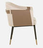 Hnuu Leatheratte Arm Chair in Off White Colour