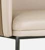 Hnuu Leatheratte Arm Chair in Off White Colour