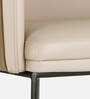 Hnuu Leatheratte Arm Chair in Off White Colour