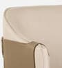 Hnuu Leatheratte Arm Chair in Off White Colour