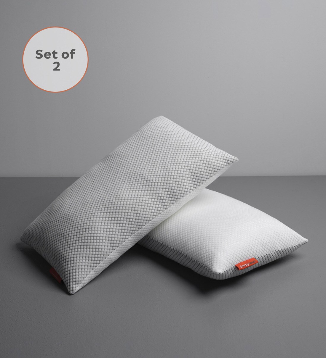 Buy Hollow Fibre 26 x 16 Inch Pillows (Set of 2) at 22 OFF by