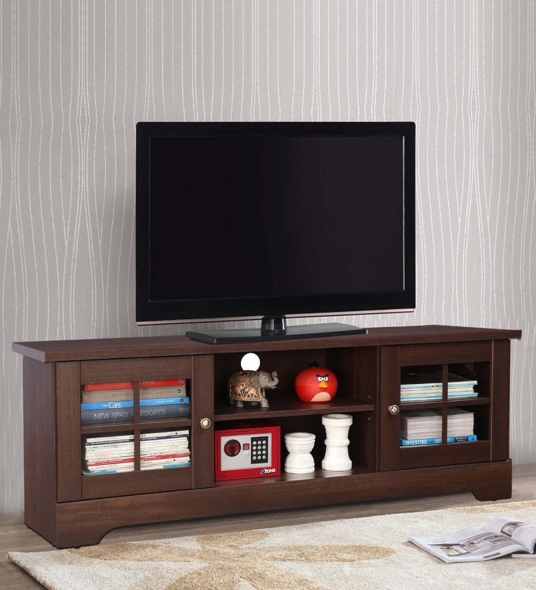 Buy Holly TV Unit for TVs upto 55 Inches in Walnut Colour by HomeTown