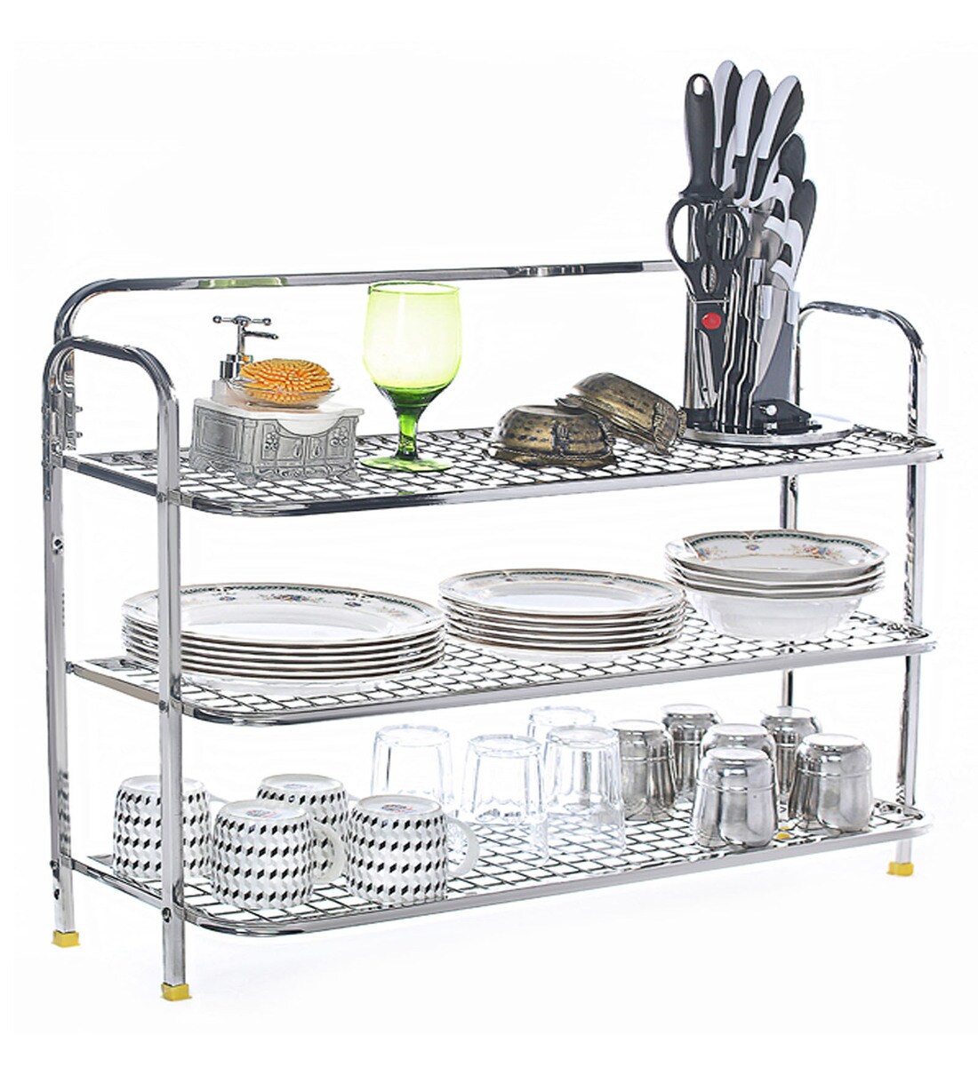 Buy Stainless Steel 26 X 10 4 Inches Utensil Holder By Home Creations Online Utensil Racks Organisers Discontinued Pepperfry Product