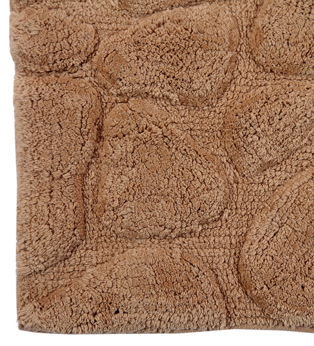 Buy Brown Solid Polyester 32x20 Inches Stain Resistant Bath Mat by