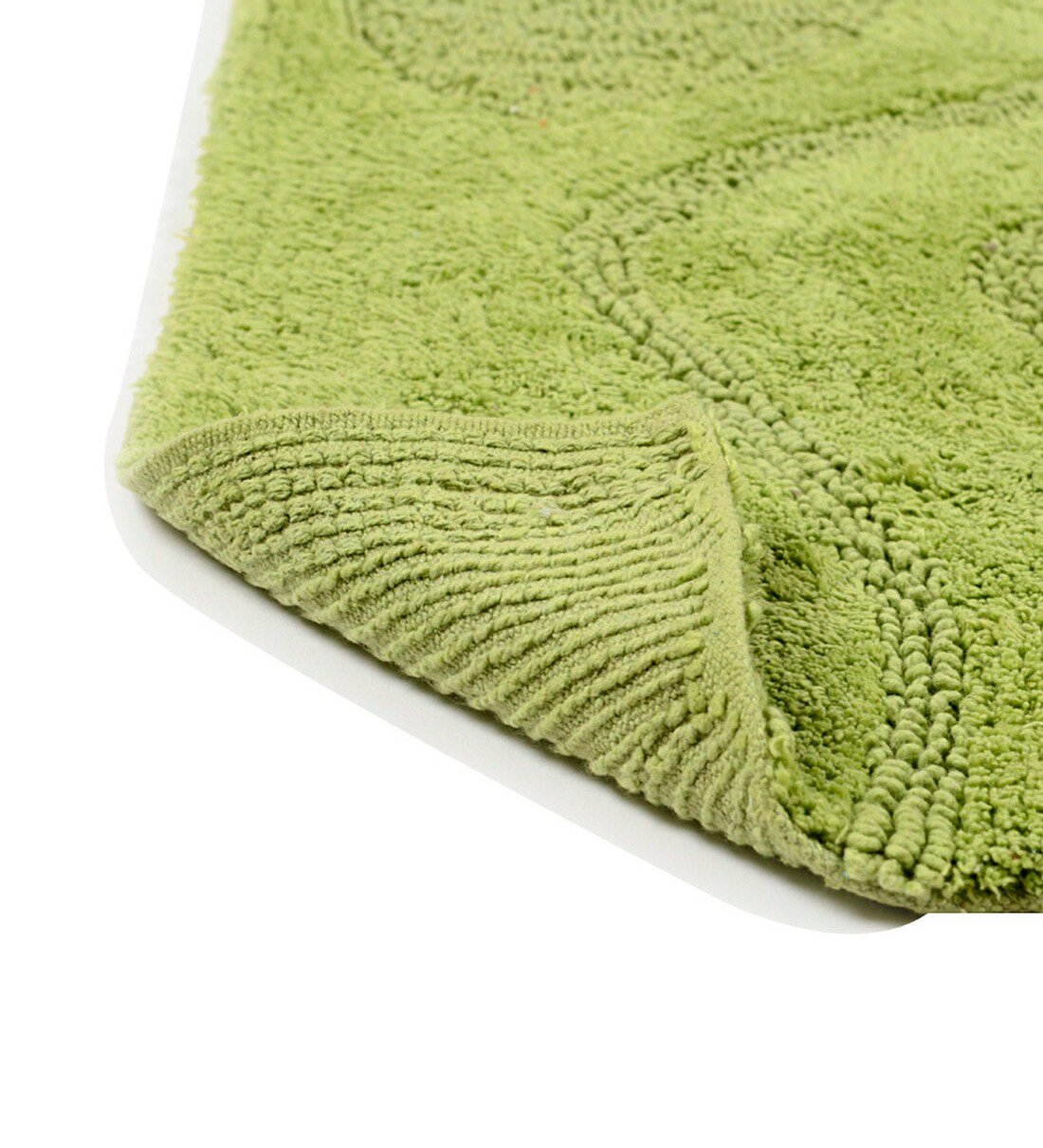 Buy Green Cotton Max Absorbant Bath Mats 31.5 x 20 inches by HomeFurry