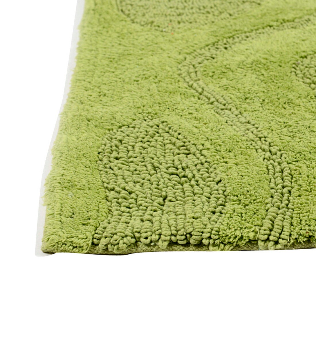 Buy Green Cotton Max Absorbant Bath Mats 31.5 x 20 inches by HomeFurry