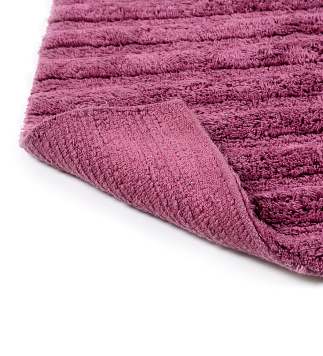 Buy Purple Cotton Plain Solid 32x20 Inches Max Absorbent Bath Mat by
