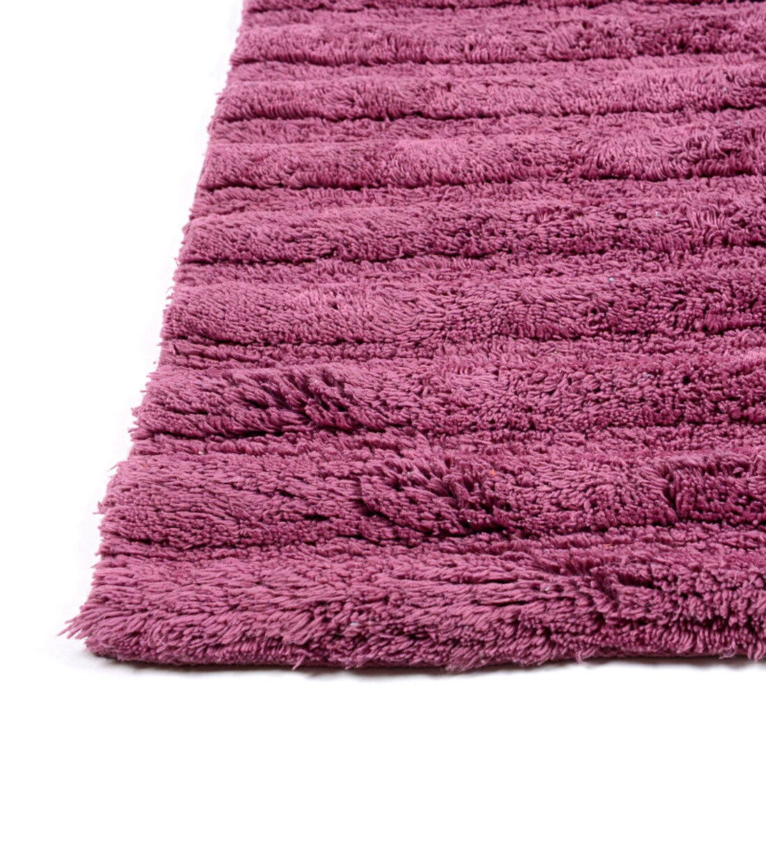 Buy Purple Cotton Plain Solid 32x20 Inches Max Absorbent Bath Mat by HomeFurry Online Solid