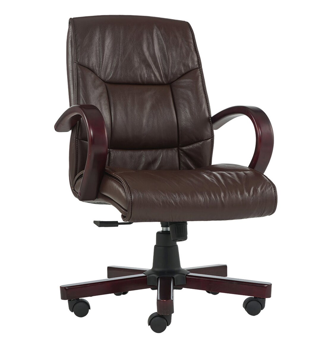 Buy Hope Executive Chair In Brown Colour By Durian Online High Back