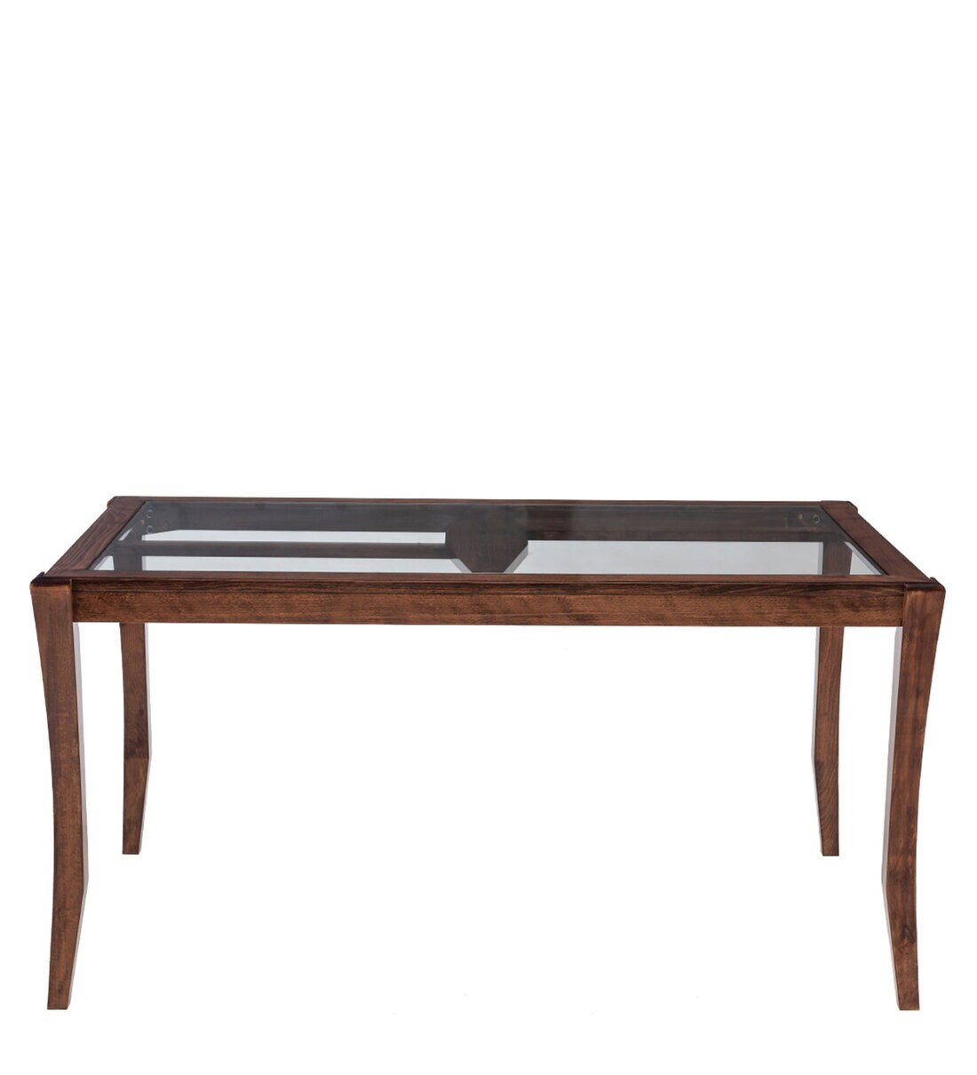 Buy Hopper 6 Seater Dining Table in Brown Colour by Durian Online ...