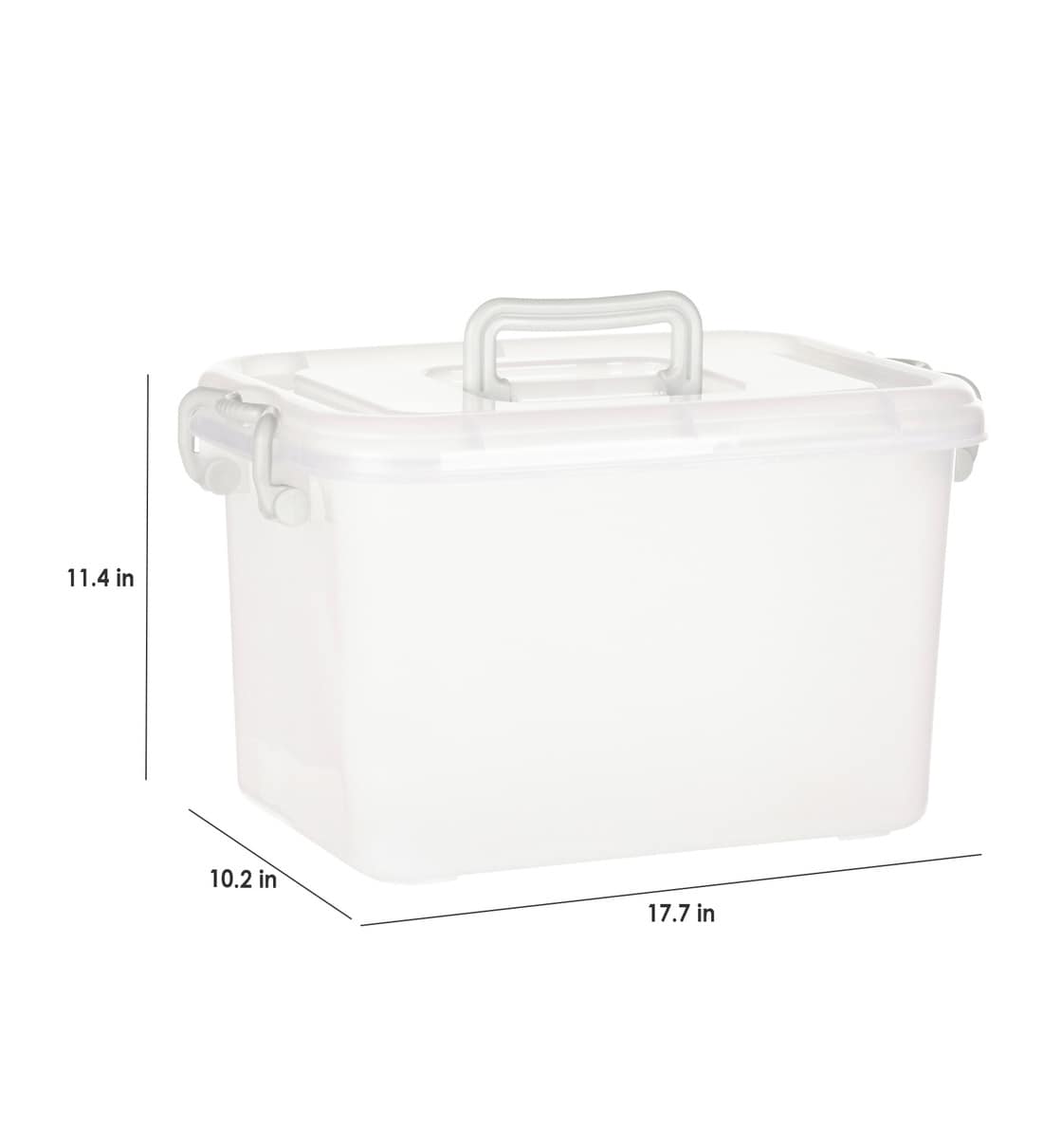 Buy 10 Litres Plastic Storage Box, Set of 2 by Now & Zen Online