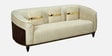Holland Velvet 3 Seater Sofa in Beige Colour