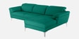 Honora Leatherette LHS Sectional Sofa (2+ Lounger) In Green Color