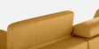 Honora Leatherette LHS Sectional Sofa (2+ Lounger) in Yellow Color