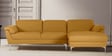 Honora Leatherette LHS Sectional Sofa (2+ Lounger) in Yellow Color